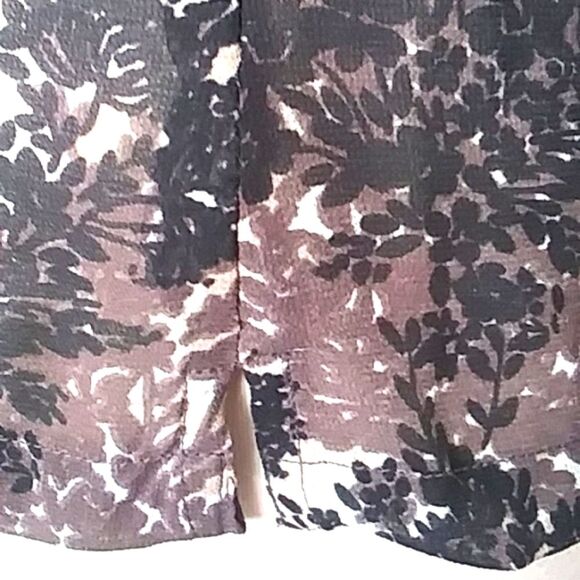 Converse Blouse Sheer Camouflage Floral Tree Shadows All Over Print Y2K S - Picture 8 of 12